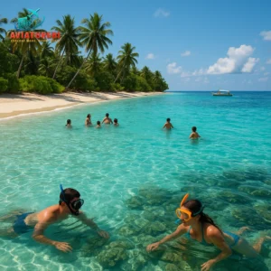 aviaturebi.com - Ilustrasi Liburan ke Pantai: Tempat Wisata Air Terbaik untuk Berenang & Snorkeling